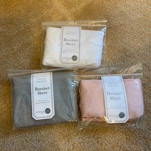 3 brand-new bassinet sheets